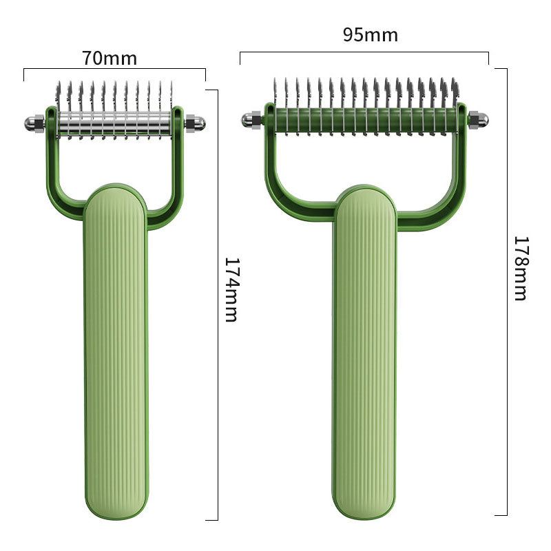 Stainless Steel Pet Comb for Shedding & Detangling