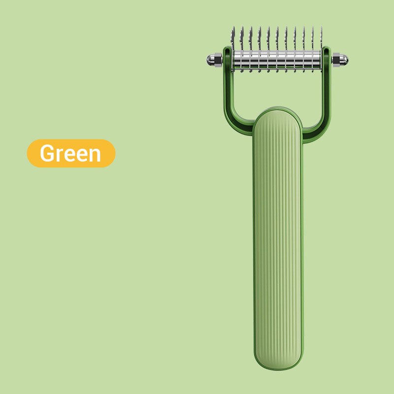 Stainless Steel Pet Comb for Shedding & Detangling