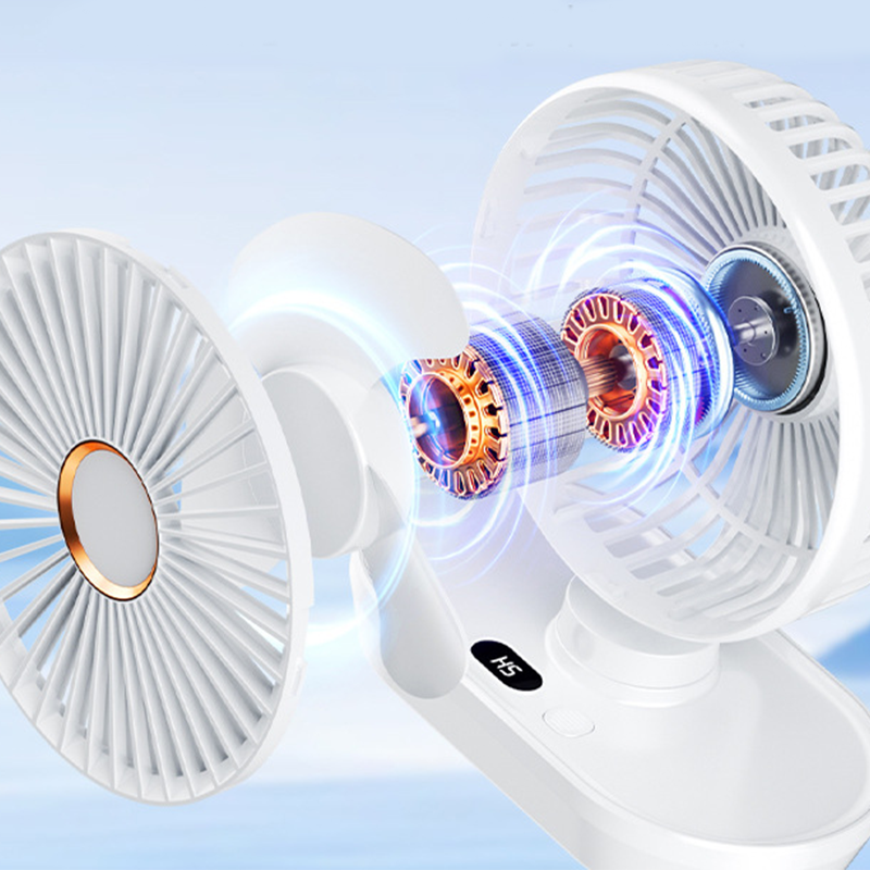 Portable Rechargeable Desktop Oscillating Fan
