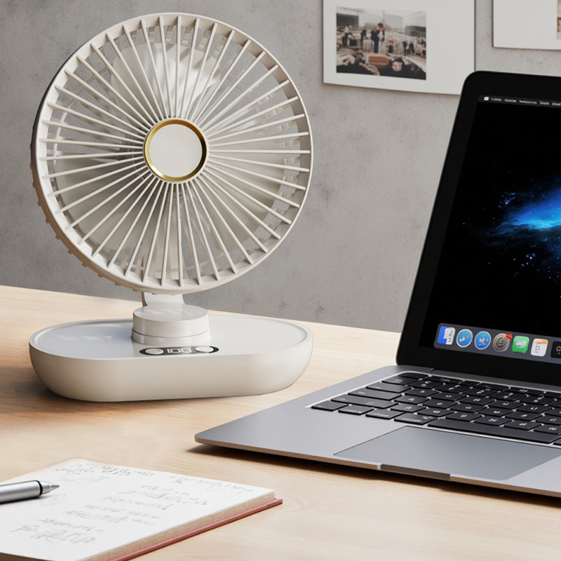 Portable Rechargeable Desktop Oscillating Fan