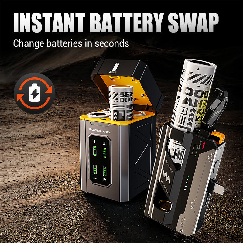 Portable Power Bank with Replaceable Battery