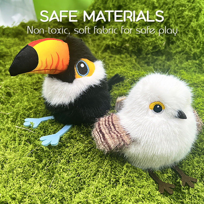 Lifelike Bird-Shaped Interactive Cat Toy