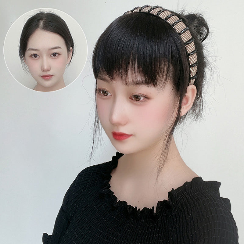 🎁2025 Hot Sale 50% OFF💥Synthetic Hair Fringe with Hair Band(50% OFF)