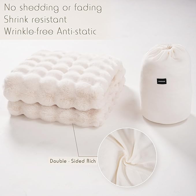 🛏️Thickened Rabbit Plush Velvet Cover Blanket🍂Wrap up in Ultimate Comfort