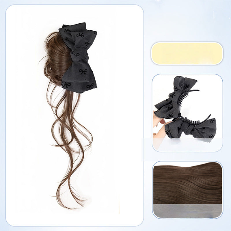 Wig & Bow Stylish Hair Accessory