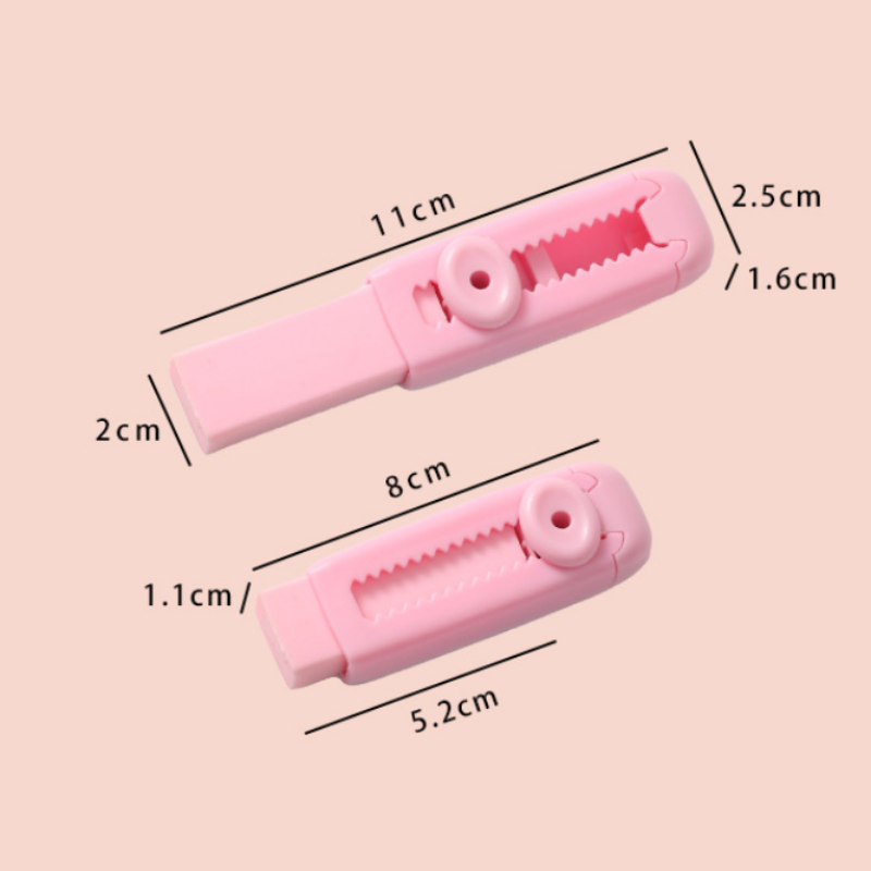 Sliding Retractable Pencil Eraser with Replaceable Core