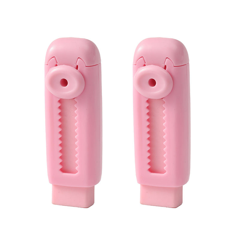 Sliding Retractable Pencil Eraser with Replaceable Core