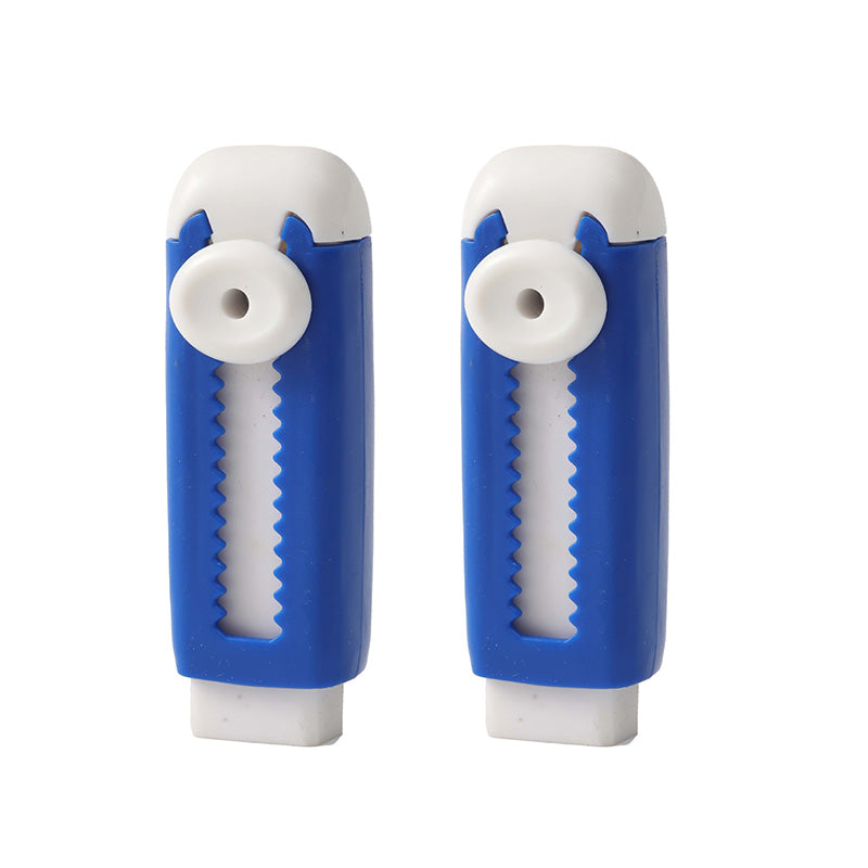Sliding Retractable Pencil Eraser with Replaceable Core