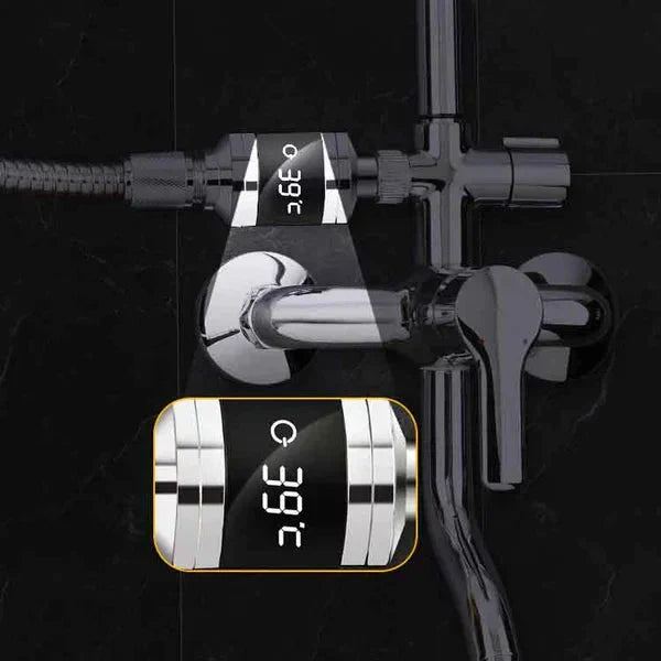 💖 New Year Special Offer: 50% OFF!!!🔥🌡️ SHOWER THERMOMETER - LCD Display with Backlight, Easy Installation Without Tools, IPX7 Waterproof, Perfect for Modern Bathroom 🛁✨
