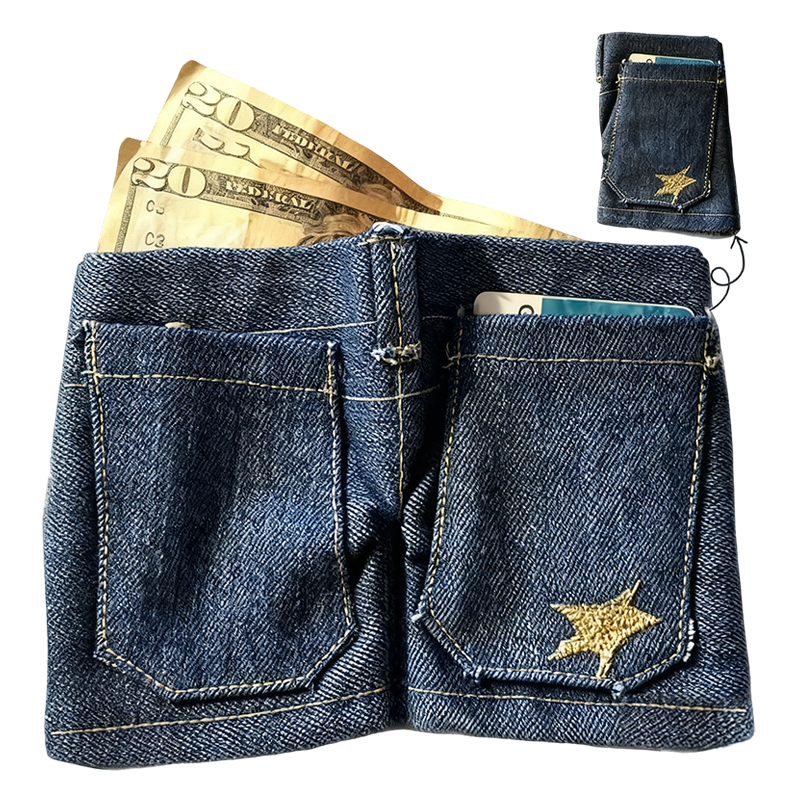 🎁Creative Gifts🔥Stylish Creative Mini Jeans-Shaped Wallet(50% OFF)
