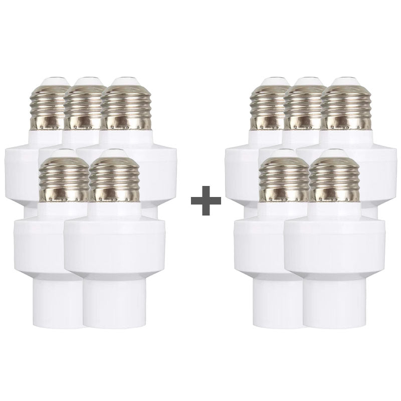 💡 BUY 1 GET 1 FREE! ✨ E27 Motion Sensor Light Socket - Auto On/Off with 180° Detection & 15s-10min Adjustable Delay for Energy Saving 🏠🔋
