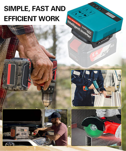 🔥Winterangebot 59% RABATT🧰️Smart Wechselrichter mit Lithium-Batterie