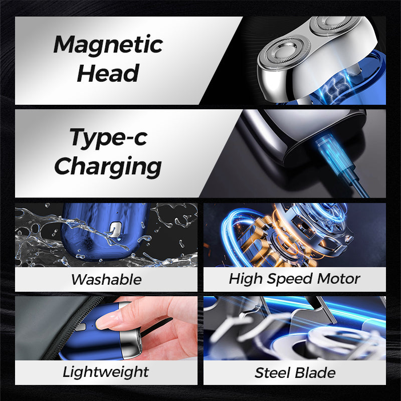 ⏳LIMITED HOT SALE 50% OFF!!💥2025 New Mini Double Head Electric Shave