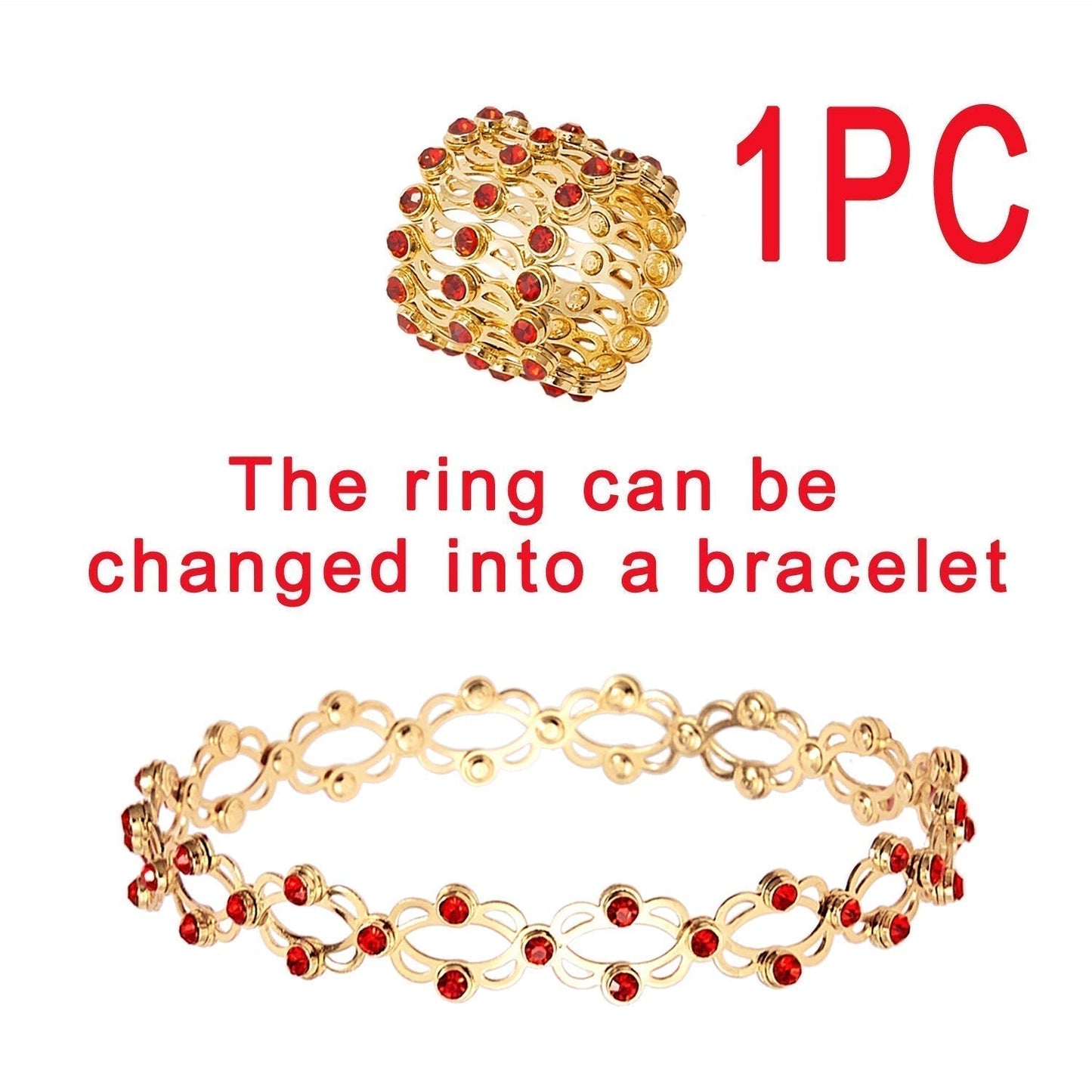 🔥Magic 2 in 1 Foldable Ring Bracelet🎅Limited time offer