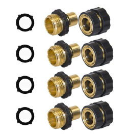 🚿 3/4-inch Garden Hose Quick Connector | Quick Connection with No Leaks – Sturdy, Handy & Ready to Use Straight Away