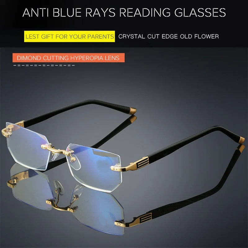 Sapphire high hardness✨Anti blue progressive Far And Near Dual-Use Reading Glasses