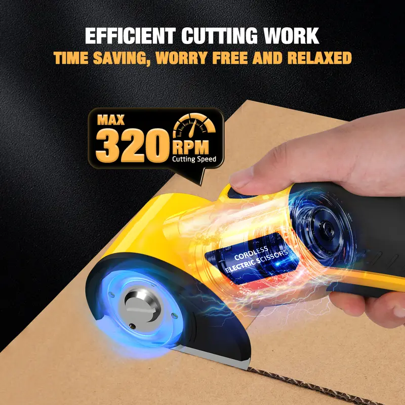 Rechargeable & Portable Cordless Electric Fabric Scissors Kit
