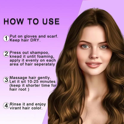 🥳2026 HOT SALE🥳💞50K+ SOLD!💥💜🎨 50% OFF! At-Home Hair Color – Pump bottle, no mess. Just apply, wait 40-45 mins, rinse. Vibrant radiance locks in. Perfect for beginners. Your DIY salon. 🎁☀️