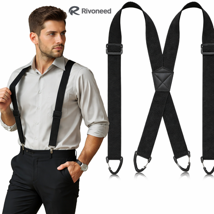📢📢49% OFF !! ⏰Men's X-Back Suspenders with Hook Clips