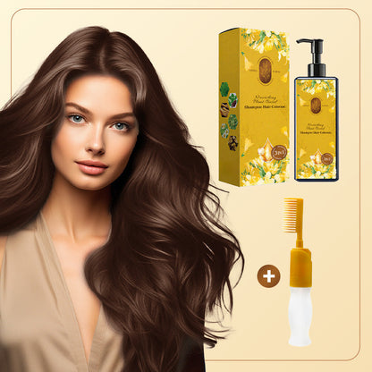 🔥 2025 Hot Sale 🔥Nourishing Plant-Based Hair Color🎁Free Gift brush!