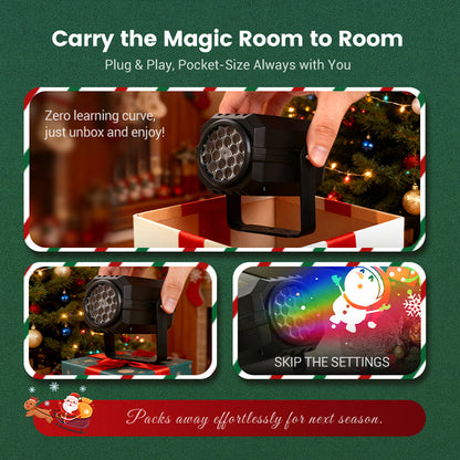 ⏰Christmas Countdown! ⚡🔥50% OFF🎅Rotating LED Christmas Pattern Projector Light