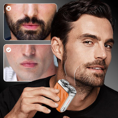 🔥🎉 Winter Hot Sale: 59% OFF! 🎁Portable Rotary Dual Ring Electric Shaver🚀