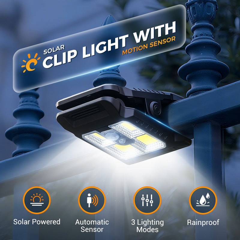 🔥2026 Hot Sale - 50% Off🔥Outdoor Solar Clip Light with Motion Sensor
