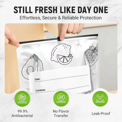 🔥Limited Sale: Buy 2 get 1 free!🍗 🥦Reusable Aluminum Foil Sealable Storage Bags