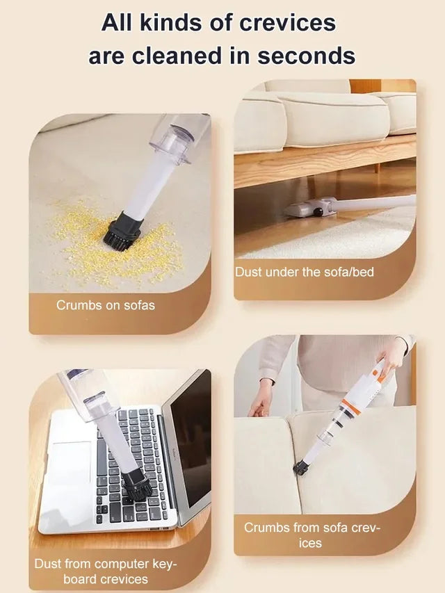 🔥2025 New Product Promotion 50% Off🔥✅Multifunctional three-in-one household and car vacuum cleaner- 6000PA Powerful Suction, Suitable for Home and Car