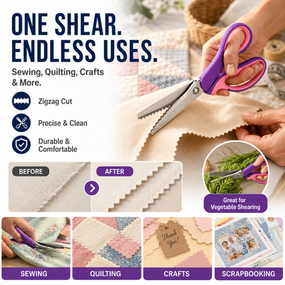 ✂️Multipurpose Pinking Shears Serrated Scissors