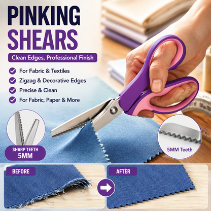 ✂️Multipurpose Pinking Shears Serrated Scissors