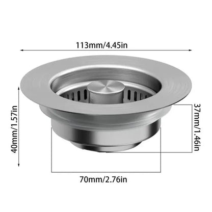 💧BUY 3 GET 1 FREE💧LAST DAY 60% OFF-Upgraded 3 in 1 Kitchen Sink Drain Strainer