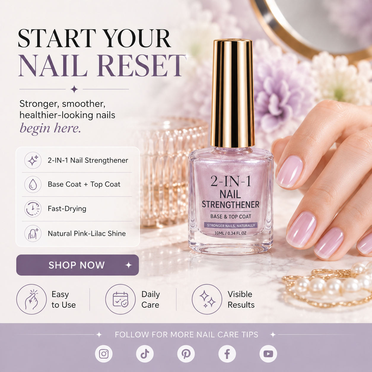 Professional Milk Protein Nail Strengthener