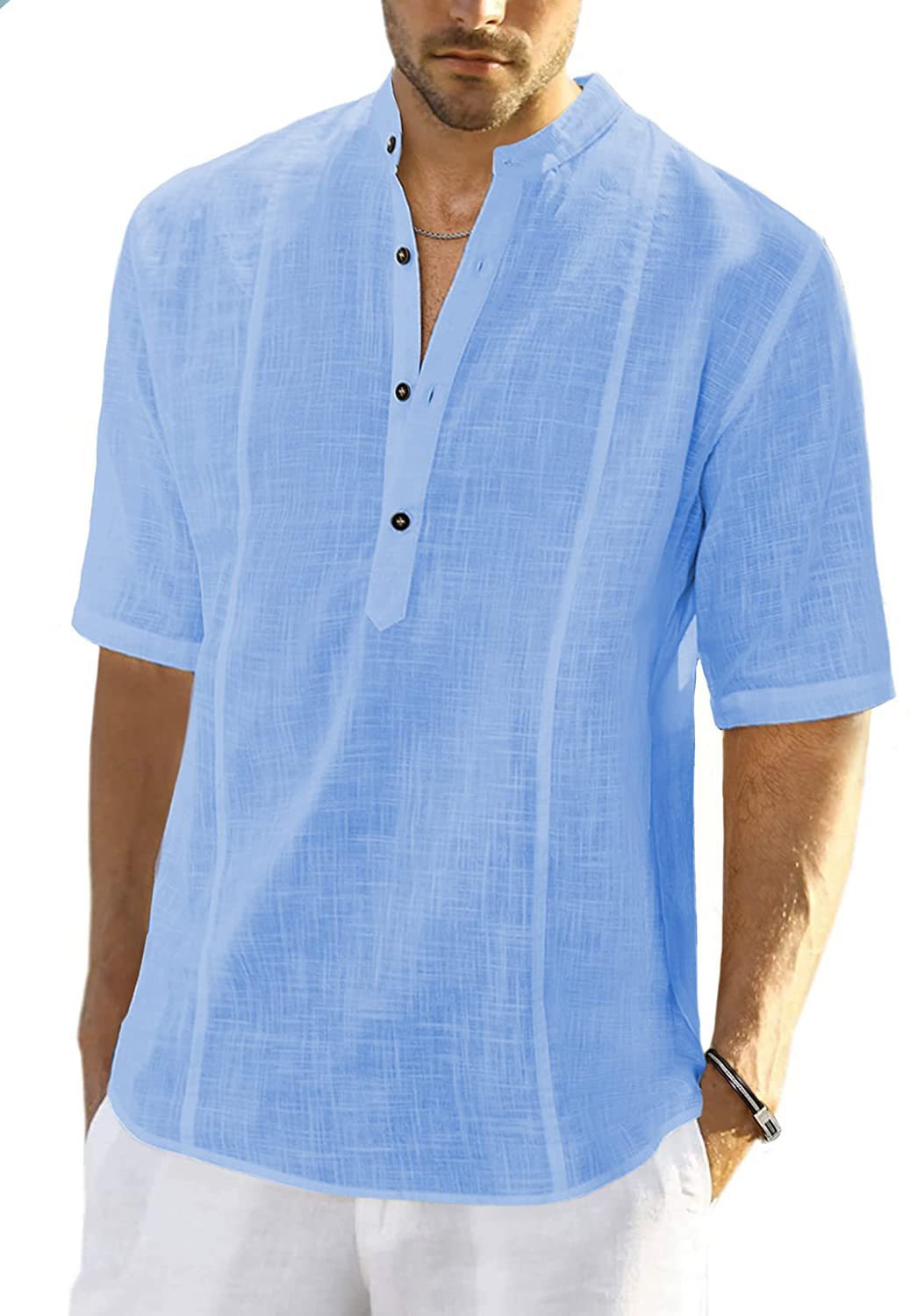 Mangas de Camisa de Lino para Hombre.