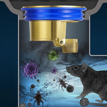 🔥 LAST DAY -BUY 2 GET 1 FREE 🔥 Downspout Universal Brass Floor Drain Core Anti-Odor Deodorizer