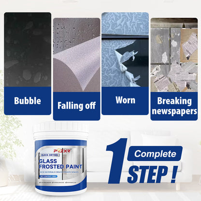 🎁 50% OFF! 🔥 Frosted Glass Paint 2026 – Quick-Drying, Water-Resistant & Elegant Frosted Effect 🌫️✨