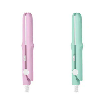 🔥Limited stock available 50% OFF🔥2-in-1 Mini Curling Wand & Flat Iron Hair Straightener