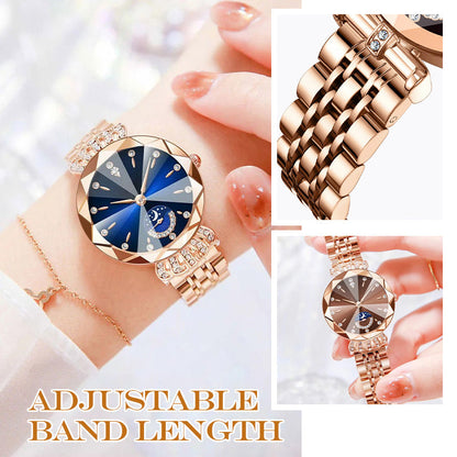 ⏳FLASH SALE! 50% OFF! 🔥Women's Fashionable Diamond Moon Star Watch