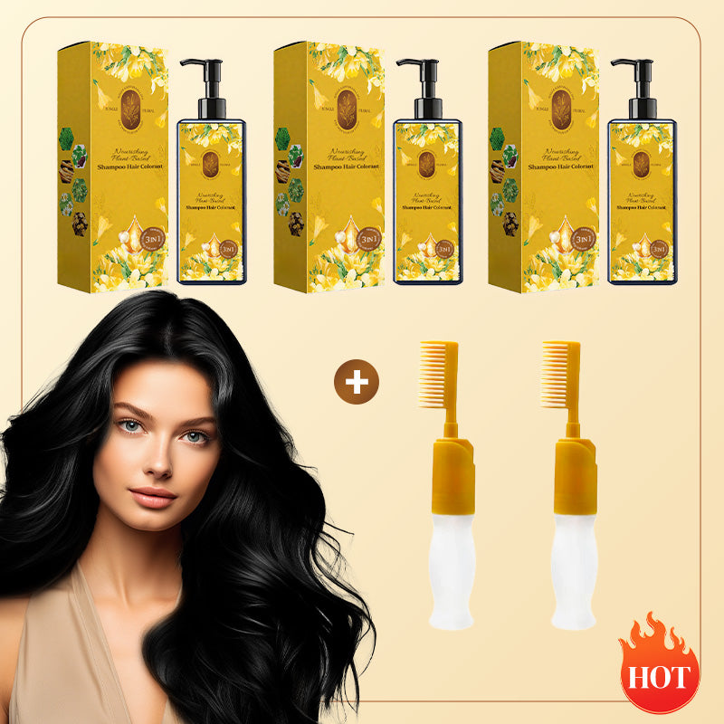 🔥 2025 Hot Sale 🔥Nourishing Plant-Based Hair Color🎁Free Gift brush!