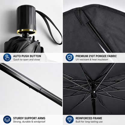 📢📢50% OFF !! ⏰☂️ Upgraded Car Windshield Sun Shade Umbrella❄️