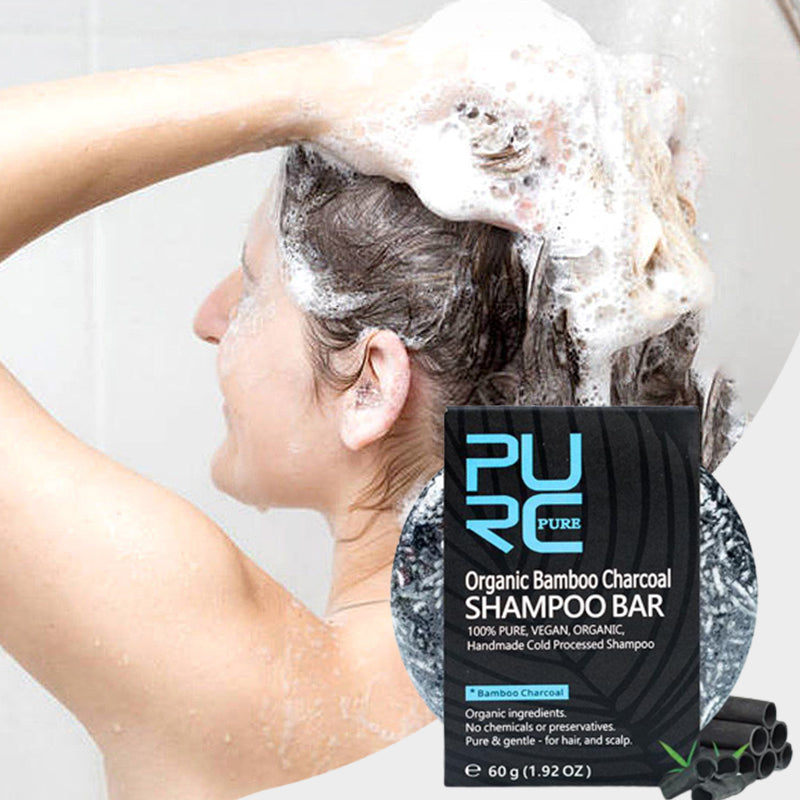 Handmade Bamboo Charcoal Natural Shampoo Soap