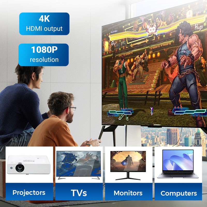 🔥 50% OFF DURING THE NEW YEAR SALE! Retro Game Console Stick – Dual Sticks, Plug & Play, 64/128 GB Memory