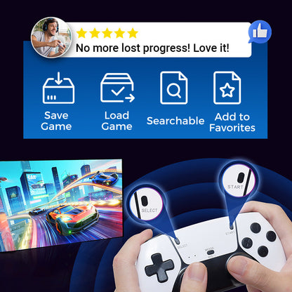 🔥 50% OFF DURING THE NEW YEAR SALE! Retro Game Console Stick – Dual Sticks, Plug & Play, 64/128 GB Memory