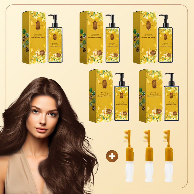 🔥 2025 Hot Sale 🔥Nourishing Plant-Based Hair Color🎁Free Gift brush!