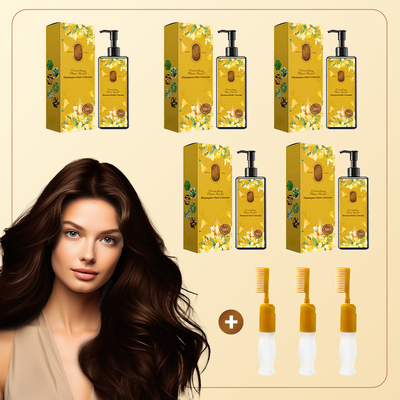 🔥 2025 Hot Sale 🔥Nourishing Plant-Based Hair Color🎁Free Gift brush!