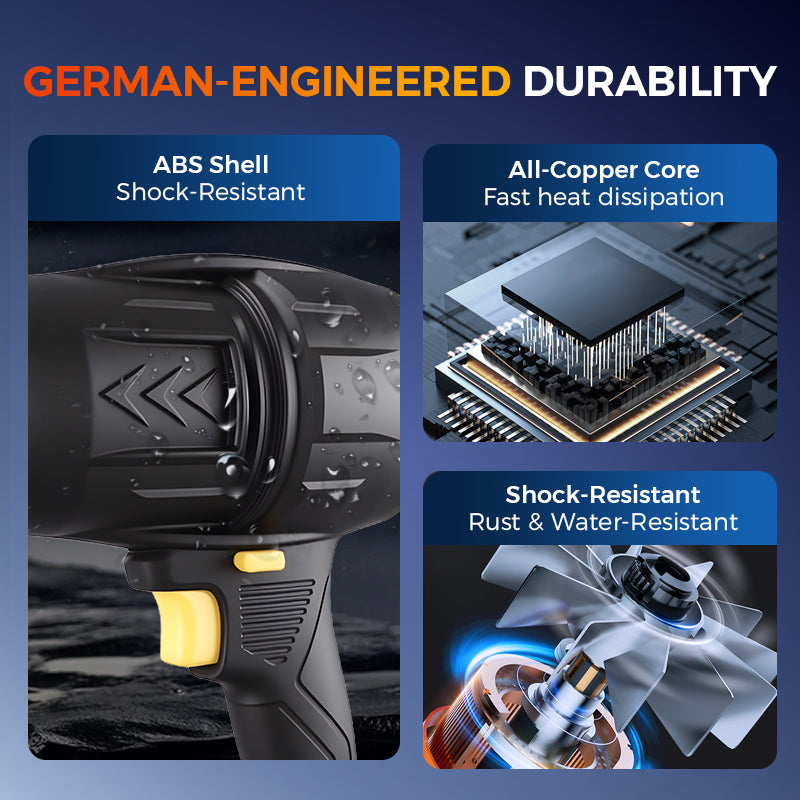 🔥2025 NEW SALES - 50% OFF🔥Wireless Portable Turbocharged High Power Rechargeable Blower