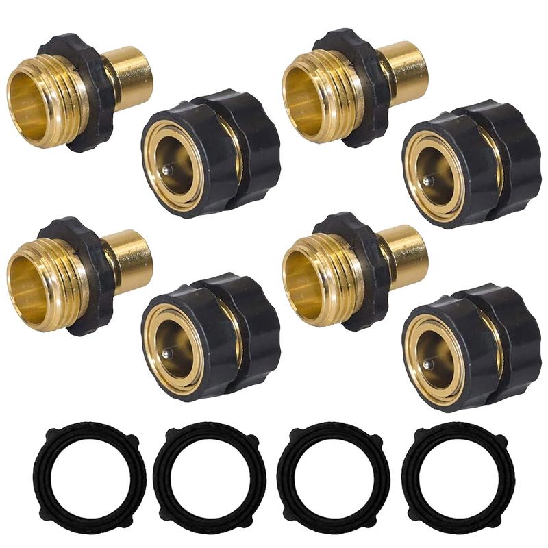 🚿 3/4-inch Garden Hose Quick Connector | Quick Connection with No Leaks – Sturdy, Handy & Ready to Use Straight Away
