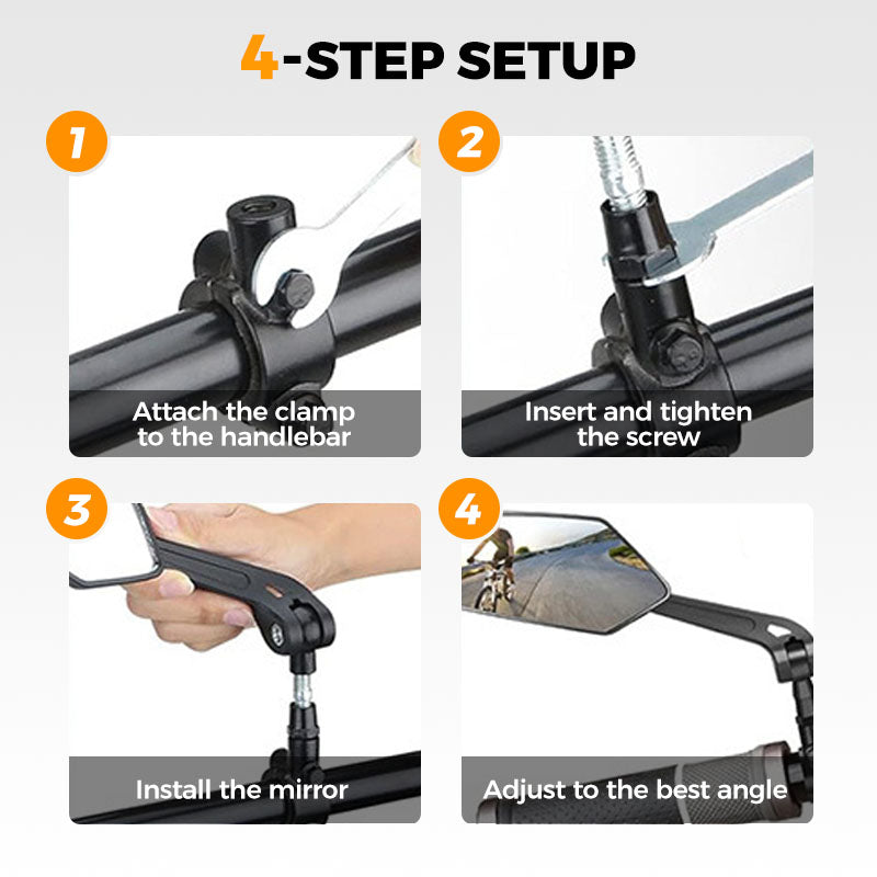 🔥Hot SALE 50% OFF🔥360° Rotatable Adjustable Bicycle Rearview Mirror