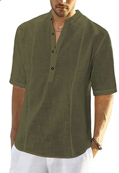 Mangas de Camisa de Lino para Hombre.