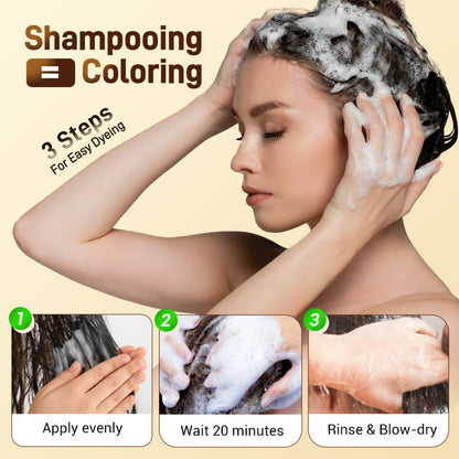 🔥 2025 Hot Sale 🔥Nourishing Plant-Based Hair Color🎁Free Gift brush!